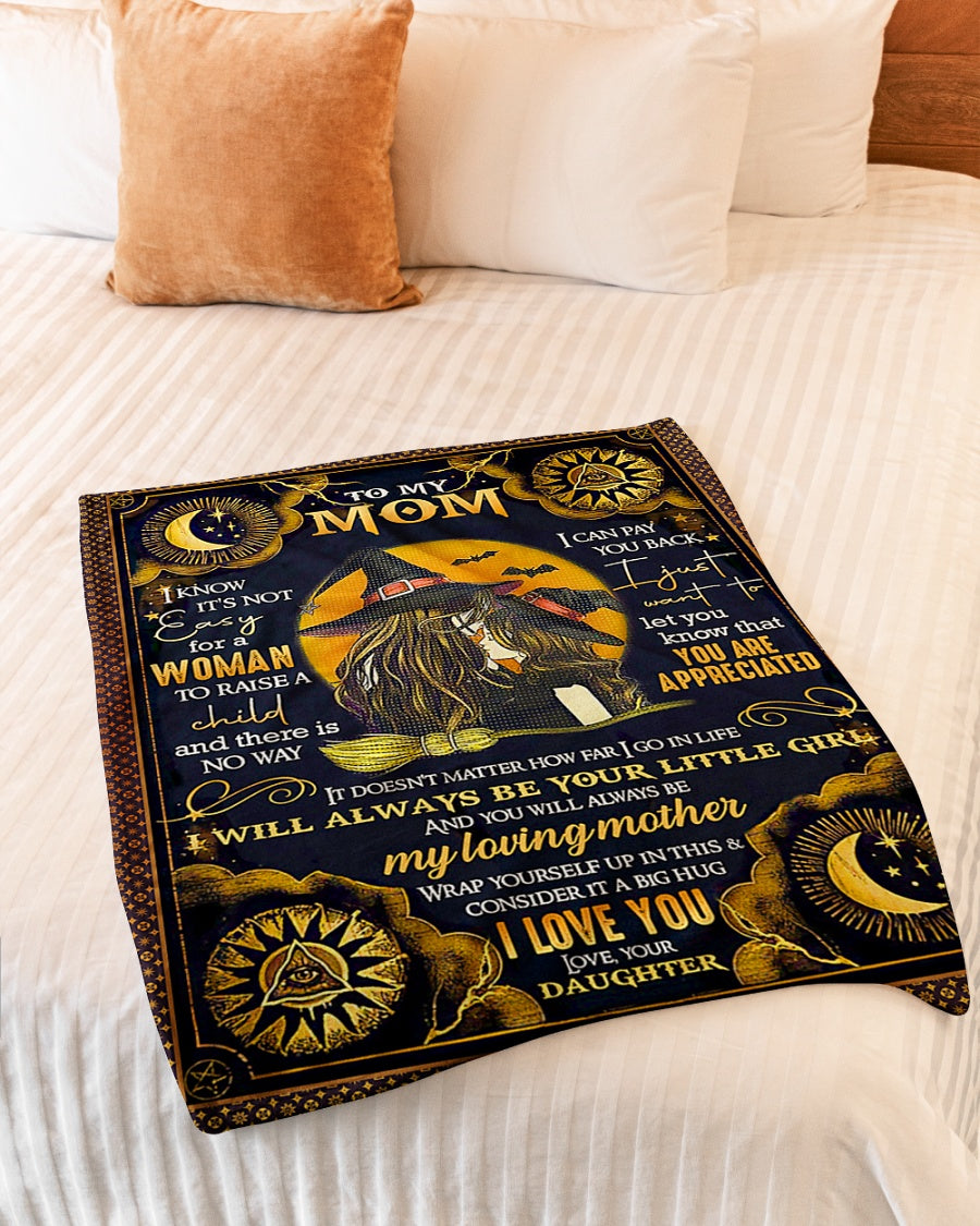 Witch You Will Always Be My Loving Mother Flannel Blanket For Cozy Bedroom Sofa Decor