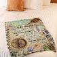 Family Love Believe In Yourself Daughter Gift Flannel Blanket For Cozy Bedroom Sofa Decor