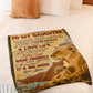 Lion Consider Big Hug Daughter Gift Flannel Blanket For Cozy Bedroom Sofa Decor