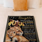 Lion You Are My Sunshine Daughter Gift Flannel Blanket For Cozy Bedroom Sofa Decor