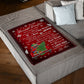 Christmas I Love You Daughter Gift Flannel Blanket For Cozy Bedroom Sofa Decor