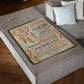 Native Enjoy The Ride Mom To Daughter Flannel Blanket For Cozy Bedroom Sofa Decor