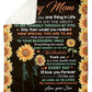 Sunflower I Loved You Forever My Whole Life Flannel Blanket For Cozy Bedroom Sofa Decor