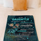 Deer Whenever Feel Overwhelmed Deer Mom To Daughter Flannel Blanket For Cozy Bedroom Sofa Decor