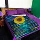Sunflower Never Forget That You're My Sunshine Mom To Daughter Flannel Blanket For Cozy Bedroom Sofa Decor