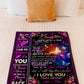 Butterfly Keep Me In Your Heart Daughter Gift Flannel Blanket For Cozy Bedroom Sofa Decor