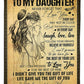 Family The Gift Of Life Daughter Gift Flannel Blanket For Cozy Bedroom Sofa Decor