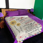 Loving Mom Family Gift Flannel Blanket For Cozy Bedroom Sofa Decor