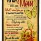 Butterfly To Me You Are Wonderful Flannel Blanket For Cozy Bedroom Sofa Decor