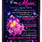 Rose To My Mother Her Daughter Flannel Blanket For Cozy Bedroom Sofa Decor