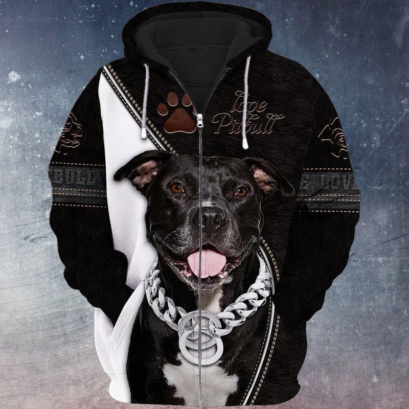 Pitbull Lover Forever Dog Hoodie For Wildlife Inspired Outfits Outdoor Trips And Thoughtful Gifting