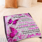 Family It's Hard To Find Words To Tell You Mom To Daughter Pink Flannel Blanket For Cozy Bedroom Sofa Decor