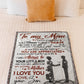 Family I Love You To The Moon And Back My Loving Mother Flannel Blanket For Cozy Bedroom Sofa Decor