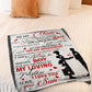 Family I Love You With All My Heart Flannel Blanket For Cozy Bedroom Sofa Decor