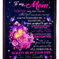 Rose To My Mother Her Daughter Flannel Blanket For Cozy Bedroom Sofa Decor