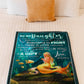 Mermaid God Sent You Into My Life Mom To Daughter Flannel Blanket For Cozy Bedroom Sofa Decor