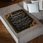 Sunflower To My Daughter Life Is Filled With Hard Times Flannel Blanket For Cozy Bedroom Sofa Decor