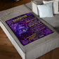 Wolf Never Give Up Daughter Gift From Mom Flannel Blanket For Cozy Bedroom Sofa Decor