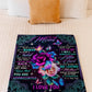 Rose You Will Always Be My Loving Mother Big Hug Flannel Blanket For Cozy Bedroom Sofa Decor
