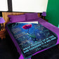 Flower Consider Big Hug Mom To Daughter Flannel Blanket For Cozy Bedroom Sofa Decor