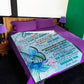 Butterfly Mom To Daughter Love Gift Flannel Blanket For Cozy Bedroom Sofa Decor