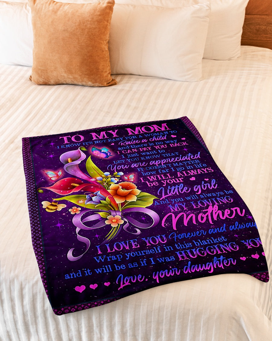 Flower Mother You Are The Best Flannel Blanket For Cozy Bedroom Sofa Decor