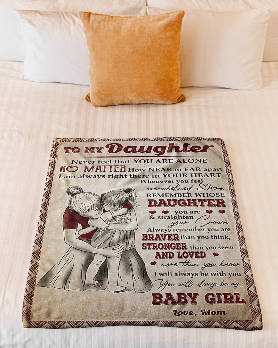 Family I'll Always Be With You Flannel Blanket For Cozy Bedroom Sofa Decor