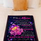 Rose To My Mother Her Daughter Flannel Blanket For Cozy Bedroom Sofa Decor