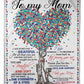 Family I Love You To The Moon And Back Flannel Blanket For Cozy Bedroom Sofa Decor