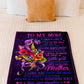 Flower Mother You Are The Best Flannel Blanket For Cozy Bedroom Sofa Decor