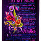 Flower Mother You Are The Best Flannel Blanket For Cozy Bedroom Sofa Decor