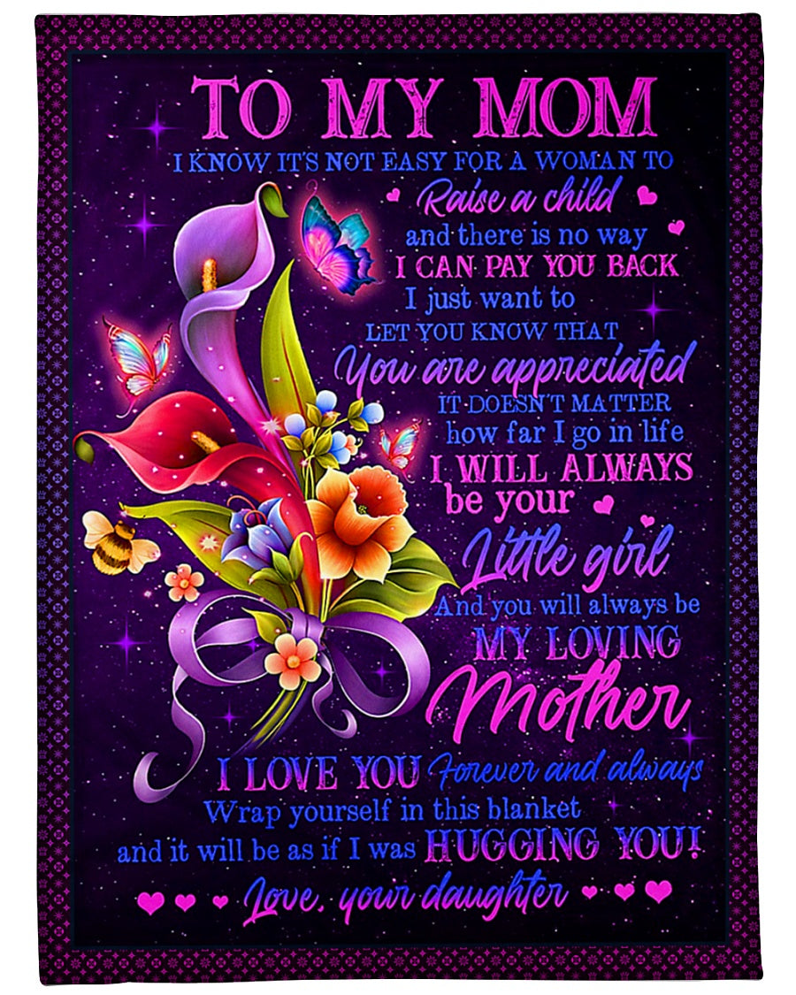 Flower Mother You Are The Best Flannel Blanket For Cozy Bedroom Sofa Decor