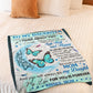 Butterfly My Gift To Daughter Every Day That You're Not With Me Flannel Blanket For Cozy Bedroom Sofa Decor