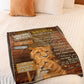 Lion You Are My Life Daughter Gift Flannel Blanket For Cozy Bedroom Sofa Decor