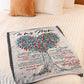 Family I Love You To The Moon And Back Sunshine Flannel Blanket For Cozy Bedroom Sofa Decor