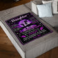 Family Sometimes It's Hard To Find Words Mom To Daughter Flannel Blanket For Cozy Bedroom Sofa Decor