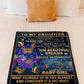 Butterfly Believe In Yourself Daughter Gift Flannel Blanket For Cozy Bedroom Sofa Decor
