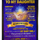 Family Big Hug Daughter Gift Flannel Blanket For Cozy Bedroom Sofa Decor
