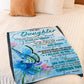 Butterfly Mom To Daughter Flannel Blanket For Cozy Bedroom Sofa Decor