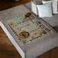 Family Love Believe In Yourself Daughter Gift Flannel Blanket For Cozy Bedroom Sofa Decor