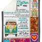 Hippie You Will Always Be My Loving Mother Flannel Blanket For Cozy Bedroom Sofa Decor