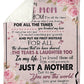 Family I Love You To The Moon And Back Floral Flannel Blanket For Cozy Bedroom Sofa Decor