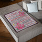 Flamingo Just Do Your Best Daughter Gift Flannel Blanket For Cozy Bedroom Sofa Decor