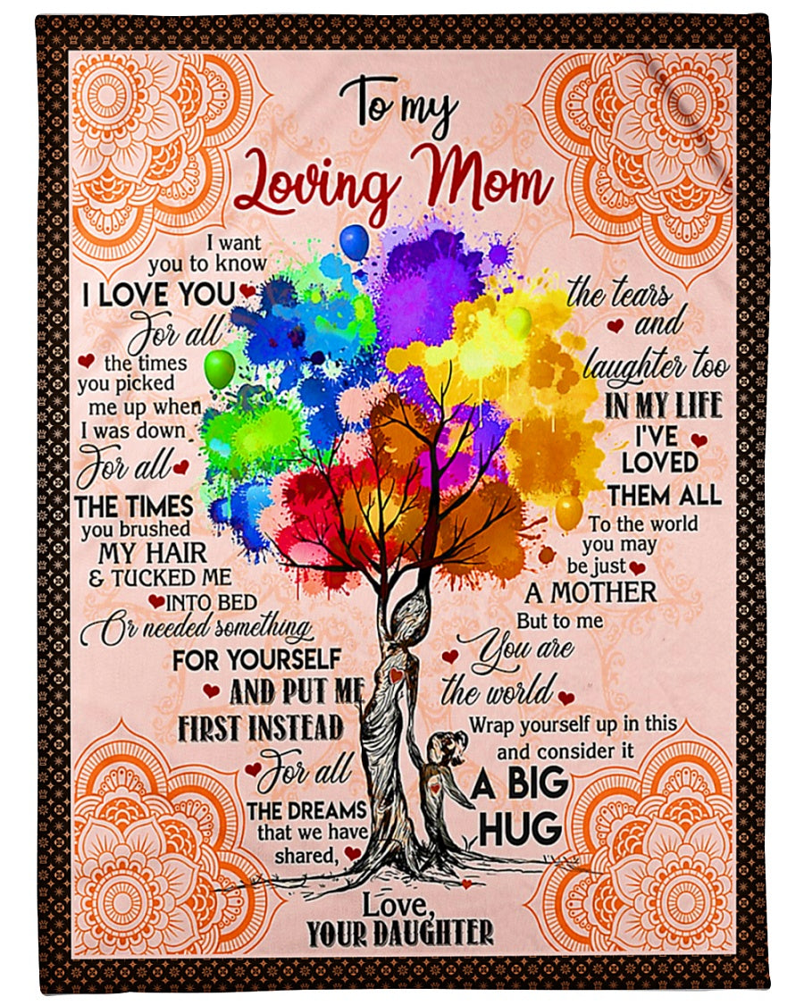 Family I Loved You My Whole Life Flannel Blanket For Cozy Bedroom Sofa Decor
