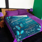 Butterfly Straighten Your Crown Daughter Gift Flannel Blanket For Cozy Bedroom Sofa Decor