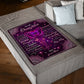 Butterfly Consider Big Hug Daughter Gift Flannel Blanket For Cozy Bedroom Sofa Decor