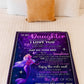 Mermaid Never Forget That I Love You Mom To Daughter Flannel Blanket For Cozy Bedroom Sofa Decor