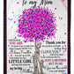 Family To Me You Are The World Little Girl Flannel Blanket For Cozy Bedroom Sofa Decor