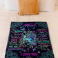 Floral I Love You With All My Heart Mother Flannel Blanket For Cozy Bedroom Sofa Decor