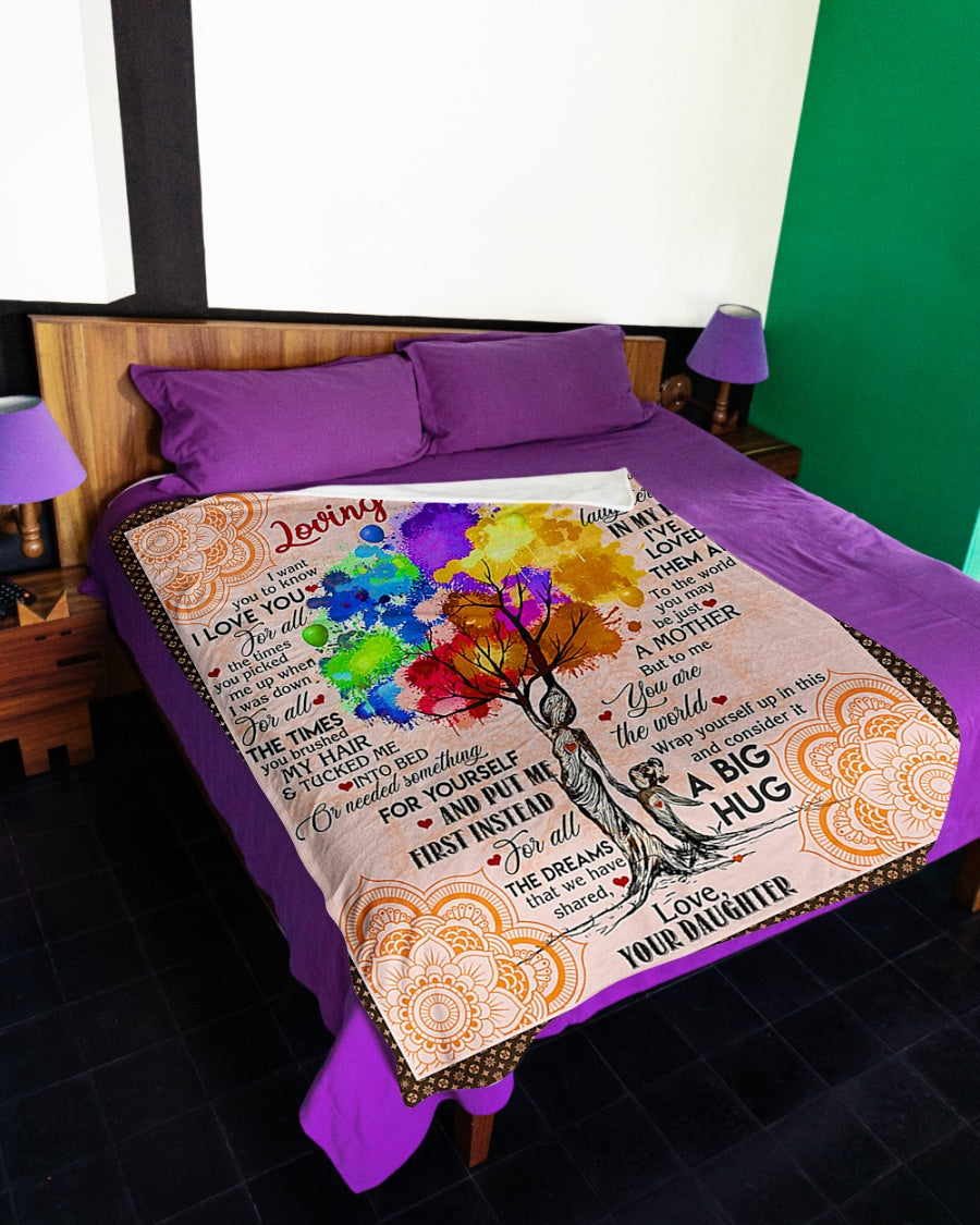 Family I Loved You My Whole Life Flannel Blanket For Cozy Bedroom Sofa Decor